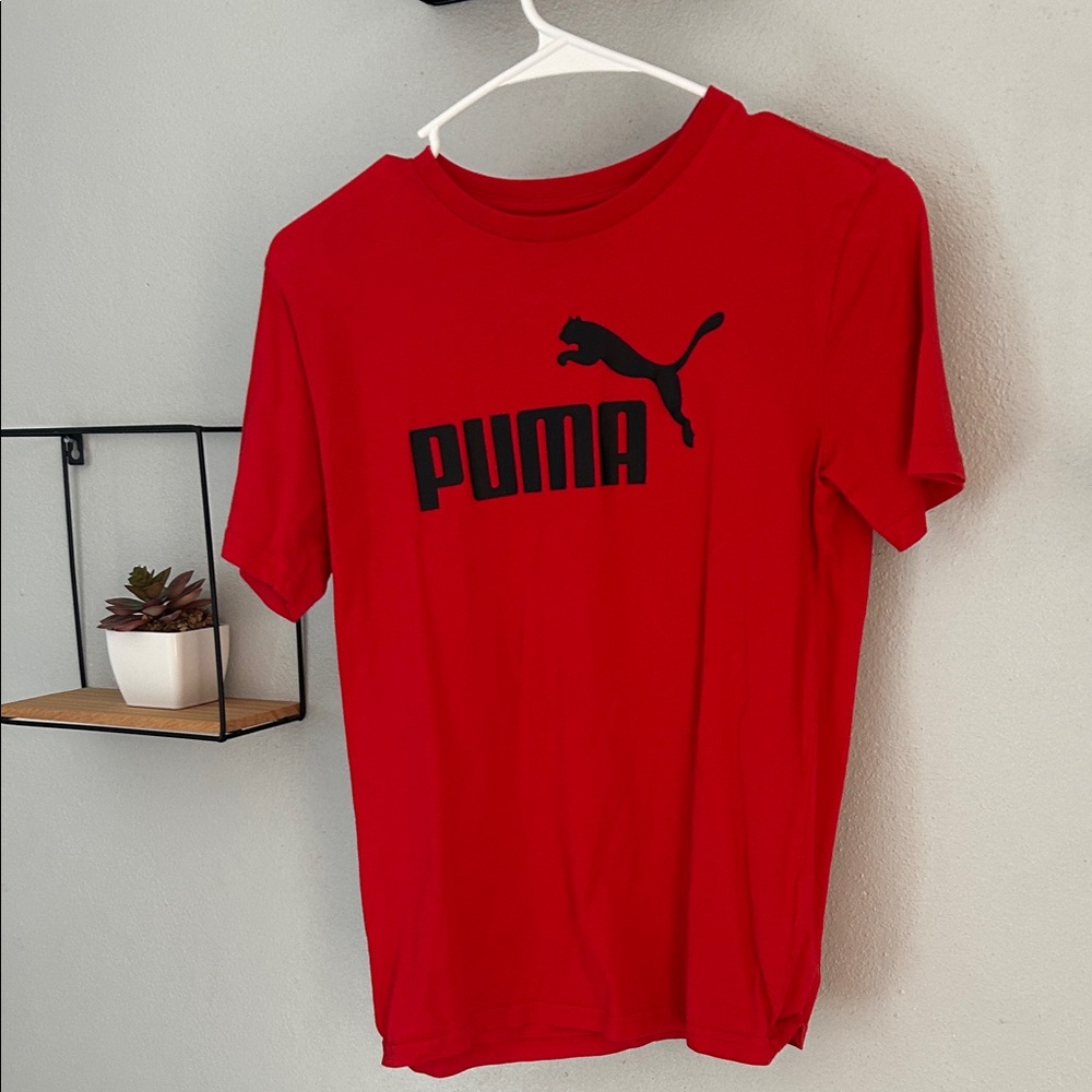 PUMA Red Short Sleeve Tee